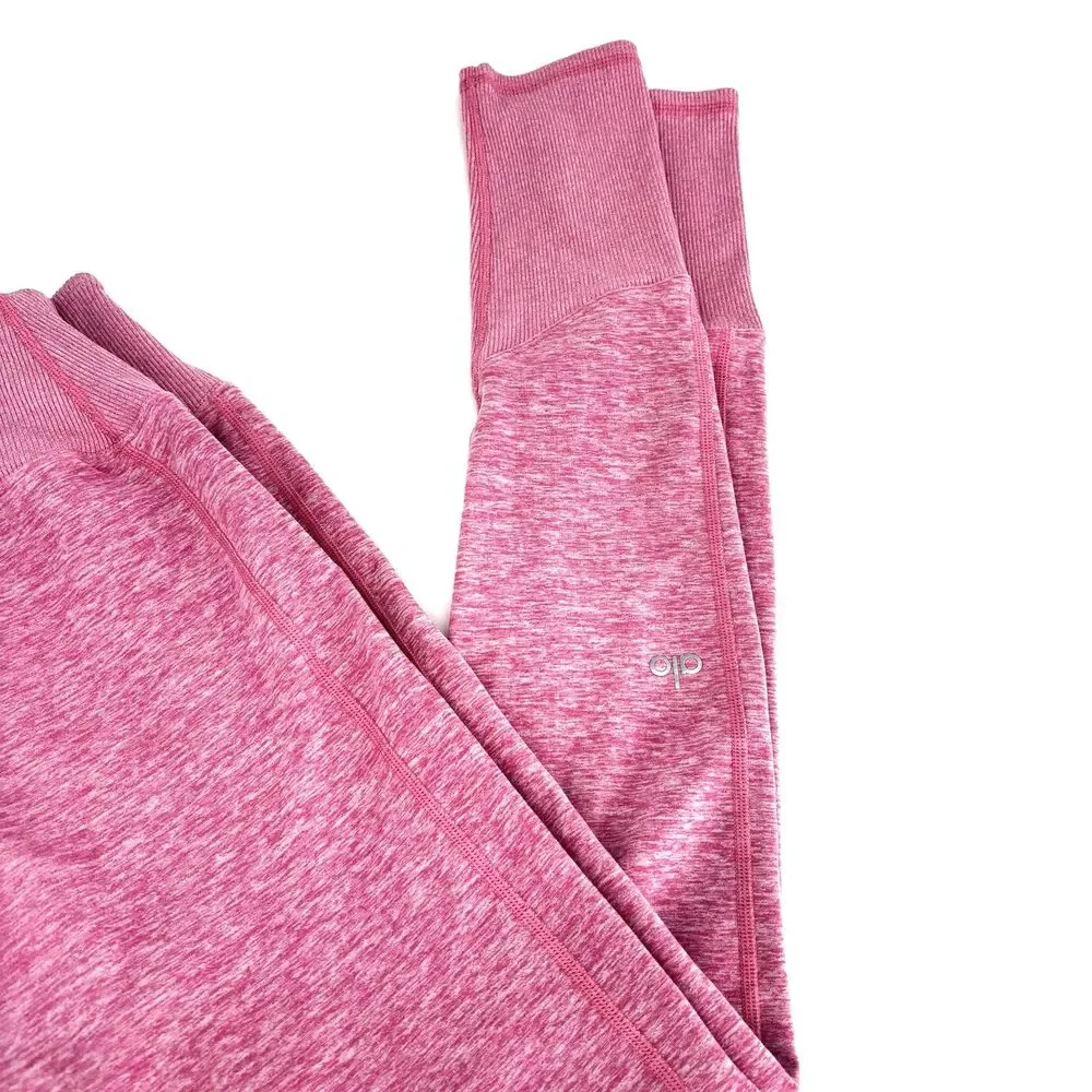 Alo Yoga High Waist Alosoft Lounge Legging In Pink Heather Size Medium